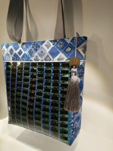 Grand sac thème Klimt Bleu